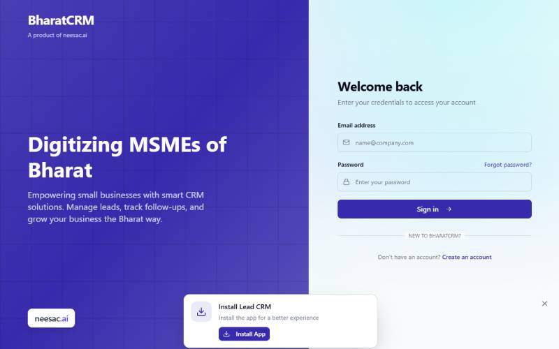 Bharat CRM by Neesac.ai Ahmedabad